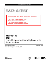 HEF4514BP Datasheet