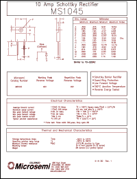 MS1045 Datasheet