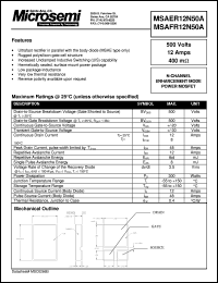 MSAFR12N50A Datasheet