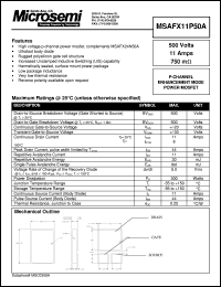 MSAFX11P50A Datasheet