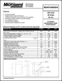 MSAFX40N30A Datasheet