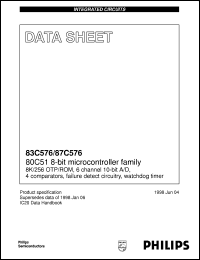 P87C576EHFFA Datasheet