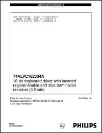 74ALVC162334A Datasheet