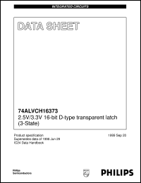 74ALVCH16373DL Datasheet