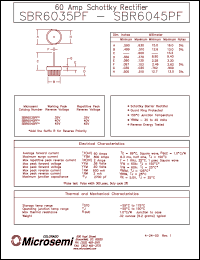 SBR6035PF Datasheet
