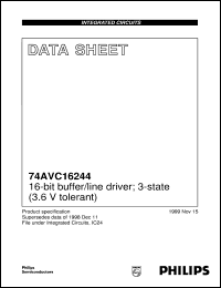 74AVC16244 Datasheet