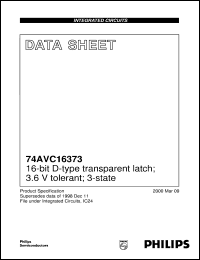 74AVC16373 Datasheet