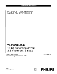 74AVCH16244 Datasheet