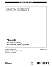 74LV4051D Datasheet