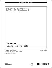 74LVC02ADB Datasheet