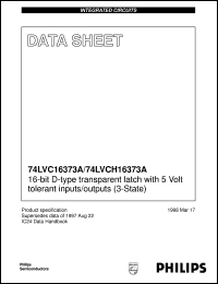 74LVC16373ADL Datasheet