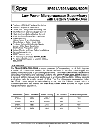 SP800MCP Datasheet