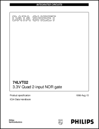74LVT02PW Datasheet