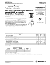 MGSF3454XT3 Datasheet