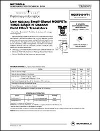 MGSF3454VT3 Datasheet