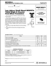 MGSF1N02LT1 Datasheet