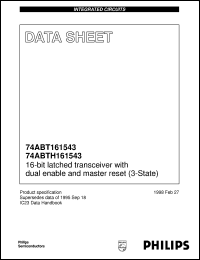 74ABTH161543DGG Datasheet