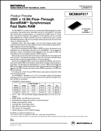 MCM69F817ZP6-5 Datasheet