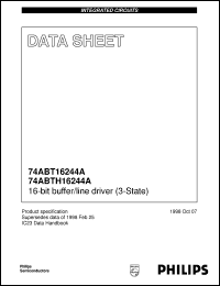 74ABTH16244ADL Datasheet
