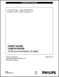 74ABT16245BDL Datasheet