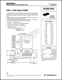MCM6709RJ6 Datasheet