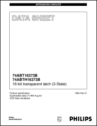 74ABTH16373BDL Datasheet