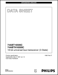 74ABTH16500CDL Datasheet