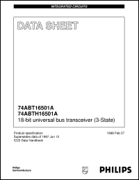 74ABTH16501ADL Datasheet