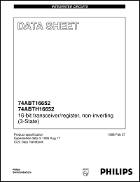 74ABTH16652DL Datasheet