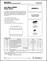 MC88913D Datasheet