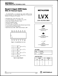 MC74LVX86M Datasheet