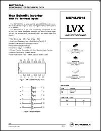 MC74LVX14DT Datasheet