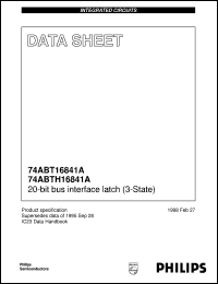 74ABTH16841ADL Datasheet