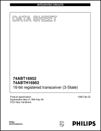 74ABT16952DL Datasheet