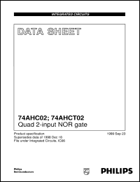 74AHCT02PW Datasheet