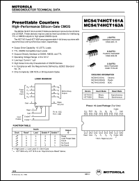 MC54HCT161AJ Datasheet