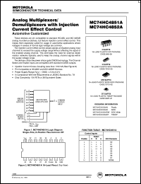 MC74HC4851AN Datasheet