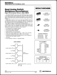 MC54HC4066J Datasheet