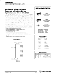 MC54HC4060J Datasheet