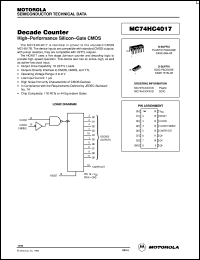 MC74HC4017D Datasheet