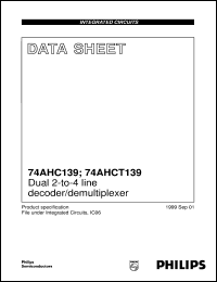 74AHCT139 Datasheet