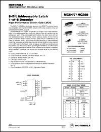 MC54HC259J Datasheet