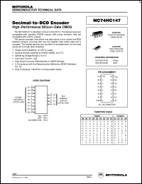 MC74HC147D Datasheet