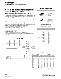 MC74HC137D Datasheet