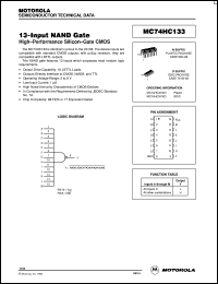 MC74HC133D Datasheet