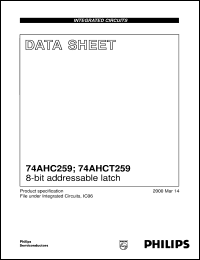 74AHCT259 Datasheet