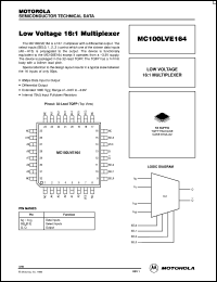 MC100LVE164 Datasheet