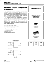 MC10E1652L Datasheet