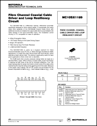 MC10SX1189D Datasheet