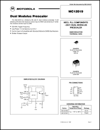 MC12019P Datasheet